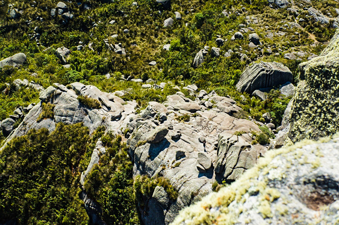 Vista da subida do Prateleiras no Parque Nacional de Itatiaia